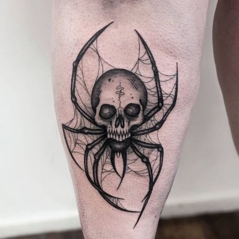 Gothic Tattoo Designs, Gothic Tattoo Ideas, Goth Tattoo, Shiva Tattoo Design, Wicked Tattoos, Hip Tattoos Women, Theme Tattoo, Spider Tattoo, Creepy Tattoos