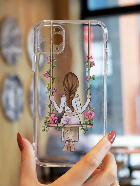 Phone Case Designs Diy, New Mobile Cover Design, Phone Case Paintings Ideas, Phone Backcover Transparent Diy, Creative Iphone Cases Design, Phone Cover Painting Acrylic, Phone Cover Design Ideas, Phone Cases Design Ideas, Phone Case Painting Ideas Acrylic