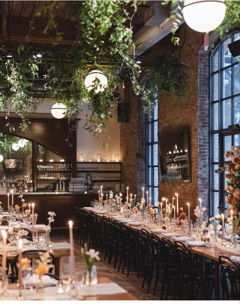 Wedding Floor Plan, Wythe Hotel Wedding, Industrial Wedding Decor, Brooklyn Wedding Venues, Wythe Hotel, Wedding Floral Centerpieces, Hudson Valley Wedding, Restaurant Wedding, Brooklyn Wedding