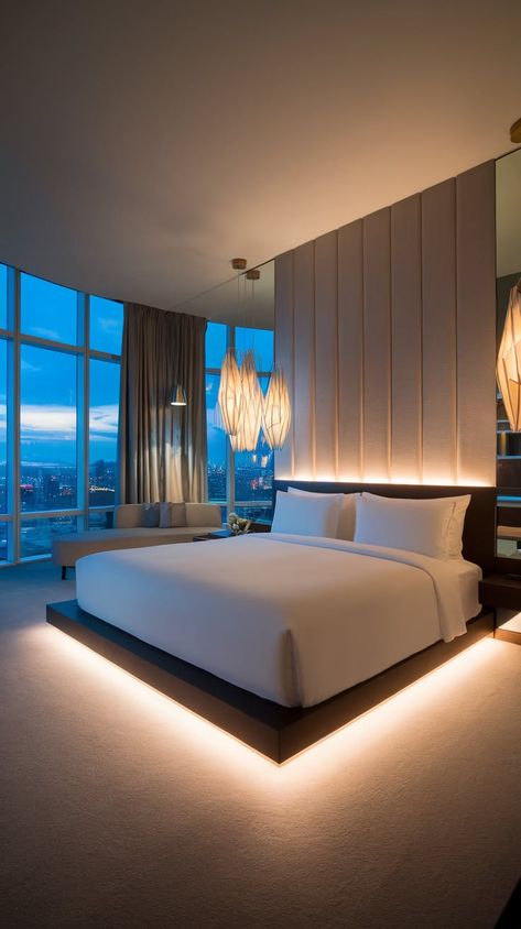 60+ Hotel Vibe Bedroom Makeover Tips for Pure Luxury Hotel Bed Design Ideas, Simple Hotel Room Design, 5 Star Hotel Room Design, Hotel Room Interior Luxury, Minimalist Hotel Room, Bedroom Hotel Design, Hotel Room Design Luxury, Hotel Room Design Bedrooms, 5 Star Hotel Room