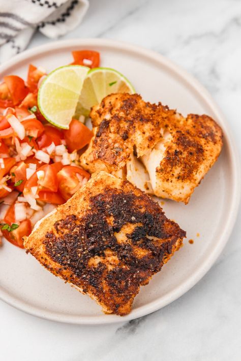 Blackened Cod Recipe Blackened Cod Recipes, Blackened Cod, Cod Fillets, Cod Recipe, Cajun Spice, Homemade Cajun Seasoning, Cod Recipes, Fish Dinner, Easy Instant Pot Recipes