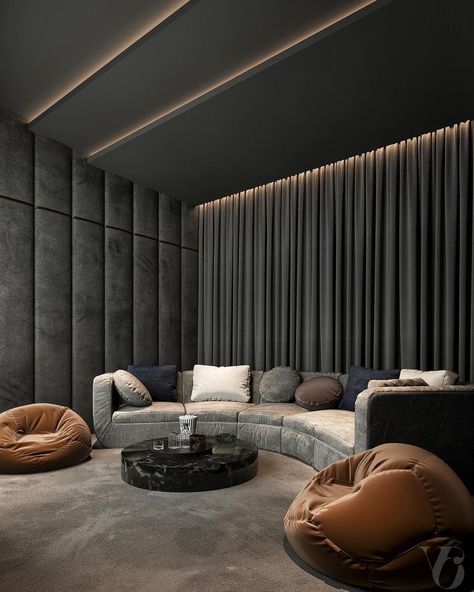 Cinema Room Design, Home Theatre Design, Sala Cinema, Home Theater Room Design, Karaoke Room, Theater Room Design, Cinema Design, Theatre Interior, Media Room Design