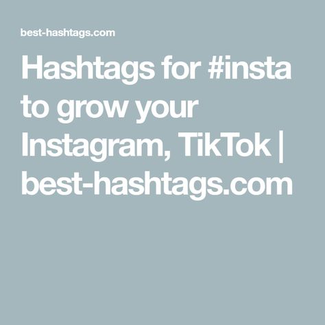 Hashtags for #insta to grow your Instagram, TikTok | best-hashtags.com Insta Hashtags, List Of Hashtags, Hashtag Instagram, Cabello Hair, Trending Hashtags, Popular Hashtags, Grow Your Instagram, Model Art, Beautiful Travel