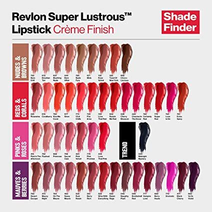 Amazon.com : Revlon Super Lustrous Lipstick, High Impact Lipcolor with Moisturizing Creamy Formula, Infused with Vitamin E and Avocado Oil in Berries, Bombshell Red (046) 0.15 oz : Beauty & Personal Care Pearl Lipstick, Iman Cosmetics, Revlon Color, Besame Cosmetics, Revlon Lipstick, Revlon Super Lustrous Lipstick, Milani Cosmetics, Revlon Super Lustrous, Becca Cosmetics