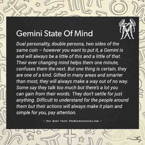 Your State of Mind According to Your Zodiac Sign - The Minds Journal Palm Lines Meaning, Your Zodiac Your, Gemini Zodiac Quotes, All About Gemini, Gemini Personality, Palm Lines, Gemini Traits, Gemini Quotes, Gemini Life