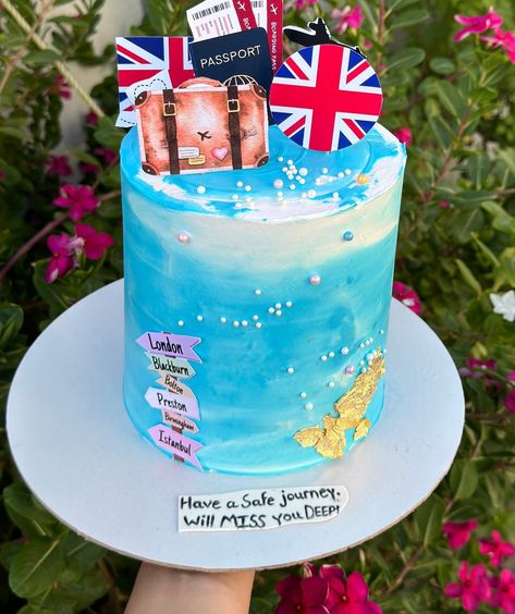 Bon voyage. 🇬🇧 #cake #trending #uk #london #fyp #explorar #explorepage #instagram #fazidelights Bon Voyage Cake, London Cake, Safe Journey, Uk London, Voyage, London, Cake, Quick Saves, Instagram