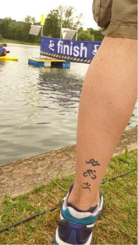 Run Tattoo, Ironman Triathlon Motivation, Ironman Triathlon Tattoo, Marathon Tattoo, Cycling Tattoo, Triathlon Tattoo, Triathlon Training Plan, Jack Skellington Tattoo, Iron Man Tattoo