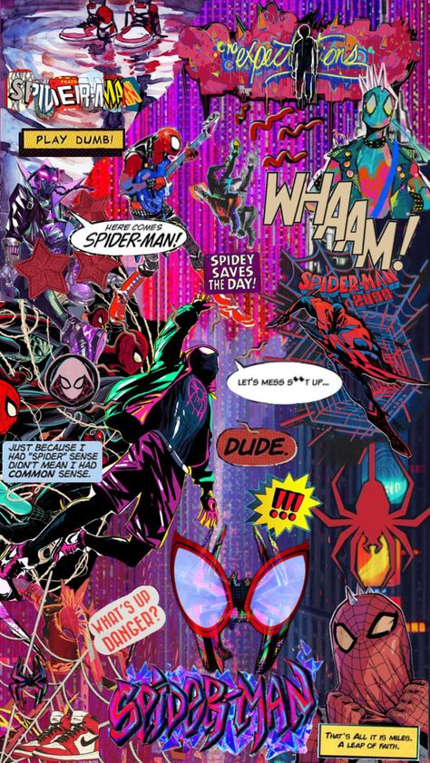 #spider #spiderverseedit #spiderverse #milesmoralis #miles #spidermanintothespiderverse #spidermanacrossthespidwrverse #spiderversewallpaper #spidergwen #spiderpunk #spidermanaesthetic #spidermanshuffles Spider Punk And Miles, Miles Wallpaper, Spider Punk, Verses Wallpaper, Spider Gwen, Spiderman Art, Spider Verse, Spiderman, Art