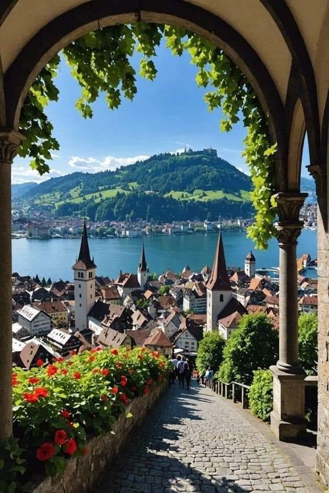 Luzern Chapel Bridge Lucerne, Switzerland Must See, Lucerne Switzerland Things To Do In, Switzerland Landmarks, Lucerne Switzerland Aesthetic, Switzerland Culture, Lucern Switzerland, Switzerland Lucerne, Europe Landscape