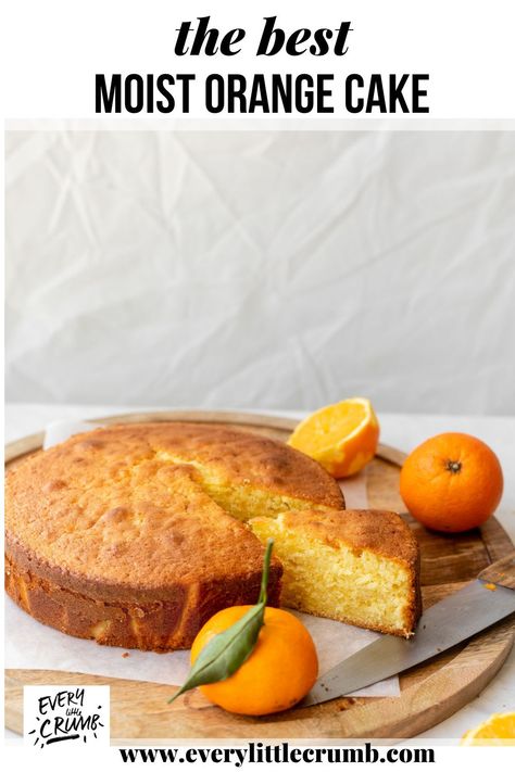 A moist and delicious easy orange cake made with orange blossom water. It's a fluffy, Lebanese style orange cake and it's delicious! #citrusdesserts #orangecake #orangedesserts #orange #cake #lebanese #middleeastern #foodbloggers Orange Blossom Cake Recipe, Pasta With Pink Sauce, Oatmeal Meal Prep, Orange Blossom Cake, Delicious Orange Cake, Instant Pot Oatmeal, Orange Cake Easy, Pink Sauce Pasta, Rose Pasta