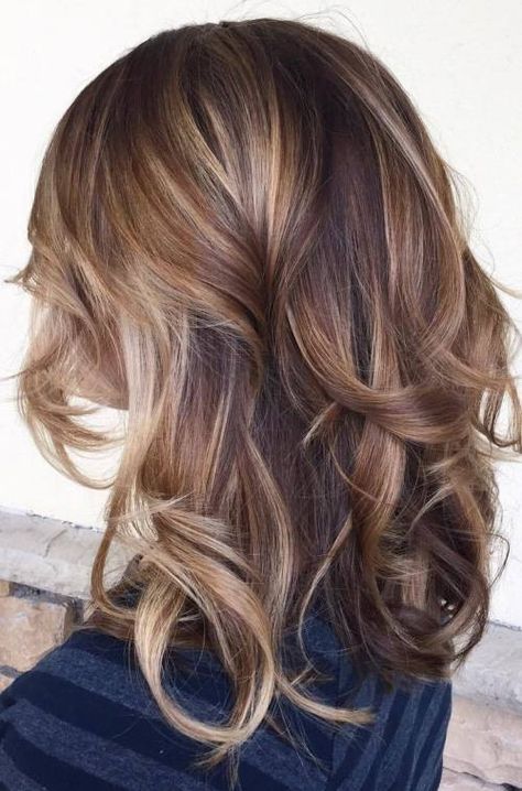 45 Balayage Hairstyles - Balayage Hair Color Ideas with Blonde, Brown, Caramel, Red Rambut Brunette, Autumn Hair, Balayage Hair Dark, Vlasové Trendy, Caramel Hair, Caramel Highlights, Beautiful Hair Color, Hair 2018, Hair Colours