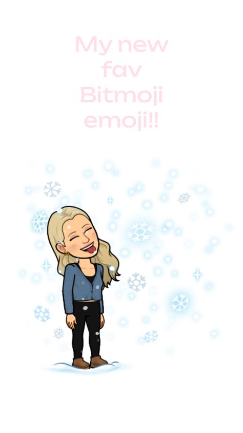 #bitmoji #snow #winterbitmoji #winter ❄️😜