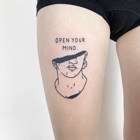 Open Minded Tattoo, Fire Tattoos, Aesthetic Fire, Mind Tattoo, Related Tattoos, Brain Tattoo, Space Drawings, Fire Tattoo, Open Minded