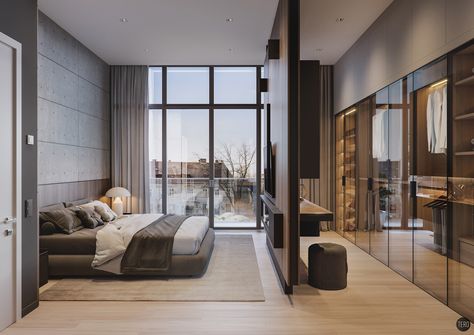 Bedroom Ideas For Couples Modern, Modern Luxury Bedroom, Modern Bedroom Interior, تصميم للمنزل العصري, Luxury Bedroom Design, Bedroom Closet Design, Luxury Bedroom Master, Duplex House, Bedroom Bed Design