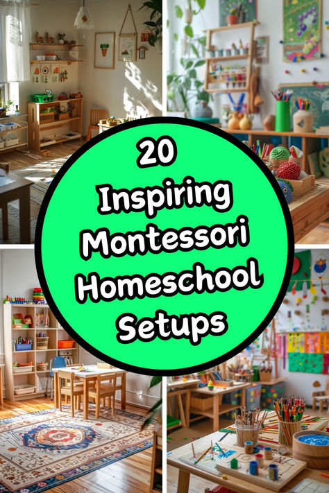 Check out these 20 beautiful, inspiring, cozy, and natural Montessori homeschool setups, that create the perfect homeschool aesthetic for your little learners! Montessori 3rd Grade Homeschool, Beautiful Homeschool Spaces, Montessori For Adults, Unschooling Room, Montessori 3-6 Classroom, Homeschool Organization Room, Cozy Homeschool Room, Homeschool Set Up, Homeschool Preschool Room