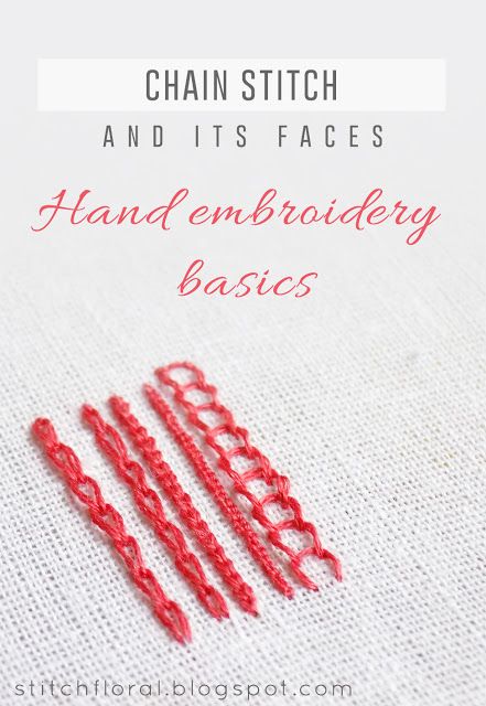 Reverse Chain Stitch, Embroidery Basics, Crewel Embroidery Tutorial, Crewel Embroidery Kits, Mollie Makes, Chain Stitch Embroidery, Embroidery Stitches Tutorial, Embroidery Transfers, Embroidery Patterns Vintage