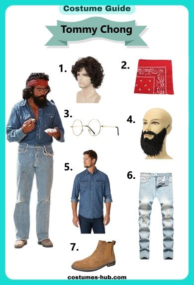 Cheech And Chong Outfits, Tommy Chong Costume, Chech And Chong Halloween Costumes, Check And Chong Costume, Cheech And Chong Costumes Women, Cheech N Chong Costume, Cheech And Chong Costumes Couples, Music Halloween Costumes, Cheech And Chong Costumes