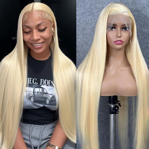 PRICES MAY VARY. 613 Lace Front Wig Human Hair Quality: 100% brazilian virgin human hair wigs, high quality hd lace front wigs human hair. Super soft and natural looking, minimal shedding, tangle free. Glueless wigs human hair pre plucked with natural hairline, more baby hair around makes it more natural and beautiful. Blonde Lace Front Wigs Human Hair Advantage: 613 hd lace frontal wig is invisible, soft, breathable and comfortable. can be dyed, permed, bleached and restyled as your needs, so y 613 Blonde Wig, 613 Lace Front Wig, Blond Wig, 613 Wig, Human Hair Wigs Blonde, Hd Lace Frontal, Blonde Lace Front Wigs, Glueless Wigs, Lace Front Wigs Human Hair