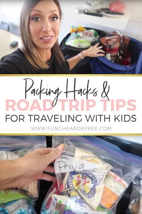 Road Trip Food Packing, Long Trips With Kids Car Activities, Roadtrip Packing Hacks, Long Road Trips With Kids, Roadtrip Kids Hacks, Road Trip Travel Hacks For Kids Long Car Rides, Packing For Road Trip With Kids, Tips For Traveling With Kids, Road Trip Entertainment For Kids