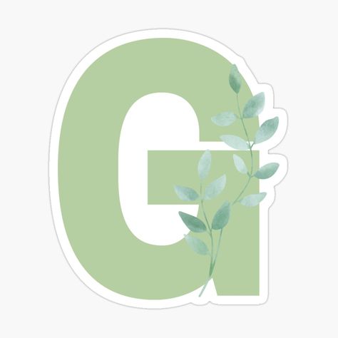 Get my art printed on awesome products. Support me at Redbubble #RBandME: https://www.redbubble.com/i/sticker/The-letter-G-sage-green-decorative-monogram-with-gold-embellishment-by-baeyoncemd/67102182.EJUG5?asc=u Letter G Aesthetic, G Aesthetic Letter, G Wallpaper Letter Aesthetic, Peta Pikiran, Aesthetic Letter, Decorative Lettering, Moon And Stars Wallpaper, Tree Project, Family Tree Project