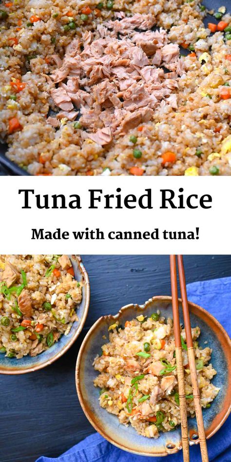 Tuna Fish And Rice Recipes, Rice And Canned Tuna, Tuna Fried Rice Recipes, High Protein Canned Tuna Recipes, Recipes With Tuna Can, Tuna Rice Recipes, Canned Tuna Rice, Tuna And Rice Recipes, Can Tuna Recipes