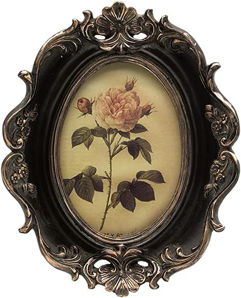 Amazon.com - CISOO Vintage 4x6 Oval Picture Frame Antique Photo Frame Table Top Display and Wall Hanging, Retro Home Decor, Ornate Photo Gallery Art (Blue) - Photo Frame Table, Antique Photo Frames, Gothic Pictures, Victorian Pictures, Oval Picture Frames, Victorian Frame, Antique Picture Frames, 4x6 Picture Frames, Old Picture Frames