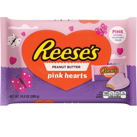 Reeses Hearts, Valentine Baskets, Valentines Day Food, Reeses Peanut Butter Cups, Valentine Coloring, Reeses Peanut Butter, Pink Cupcakes, Holiday Candy, Valentine Candy