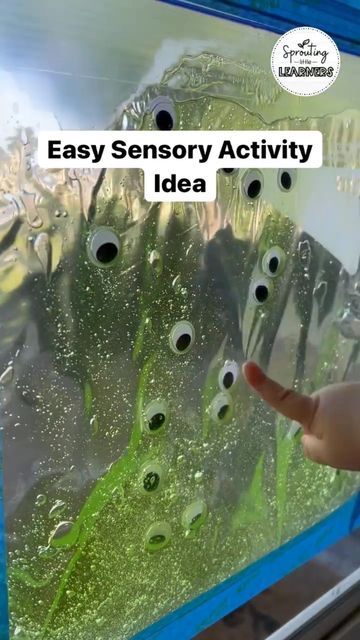 Best Kids Activities on Instagram: "#repost @sprouting.little.learners Here’s a super quick and easy mess free sensory activity! This activity helps promote hand eye coordination and strengthens those little fingers and hands as they push the googley eyes around. Materials needed: • Ziplock bag • Aloe Vera • Googley eyes • Painter’s tape #sensoryplay #sensoryactivity #sensoryactivities #babyplay #babyplayideas #daycareteacher #daycareowner #daycareprovider #stayathomemom #babyactivities #to Googley Eyes, Keep Kids Busy, Daycare Providers, Daycare Teacher, Sensory Activity, Ziplock Bag, Ziplock Bags, Kids Learning Activities, Sensory Bins