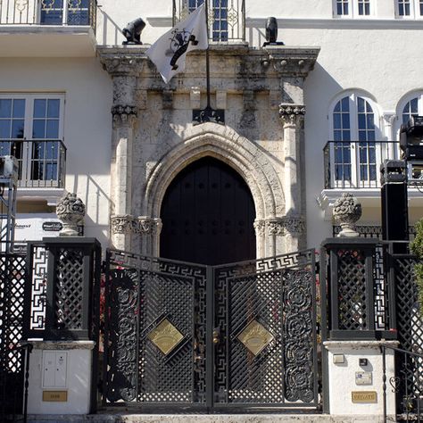 Gianni Versace House, Miami Beach, Florida, USA Versace House Miami, Gianni Versace House, Versace House, Casa Casuarina, Celebrity Mansions, Versace Mansion, House Sale, Miami Houses, Versace Couture