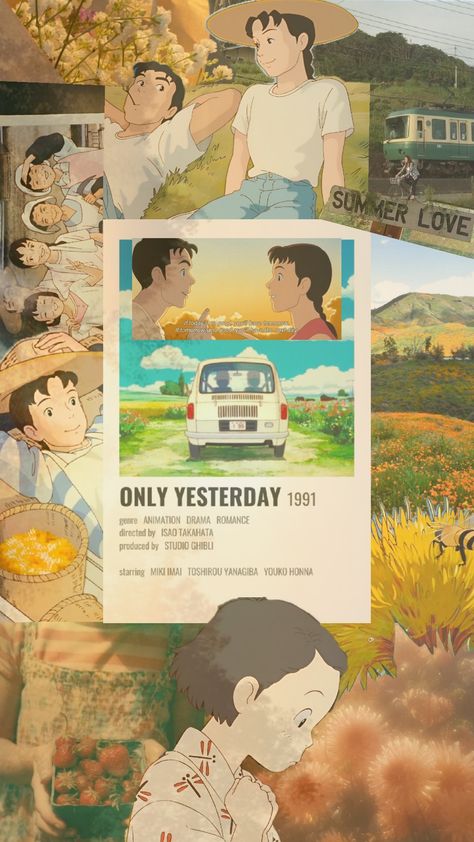 In honor of the most underrated Ghibli movie 🌼💌🌼 #studioghibli #onlyyesterday #aesthetic #anime #wallpaper #cottagecore Studio Ghibli Quotes, Wallpaper Cottagecore, Aesthetic Anime Wallpaper, Isao Takahata, Masterpiece Theater, Only Yesterday, Studio Ghibli Art, Anime Backgrounds Wallpapers, Ghibli Movies