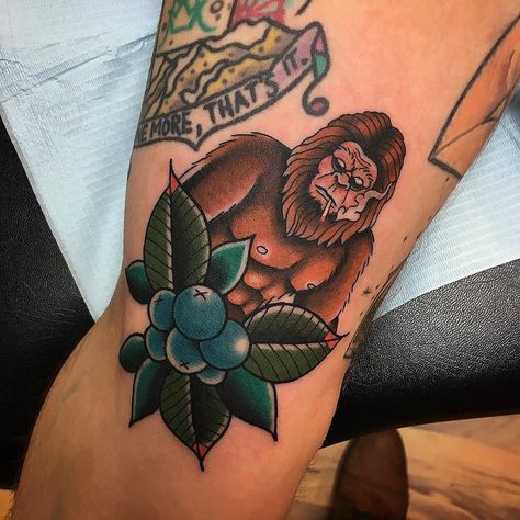 Smokin' Sasquatch tattoo by @keithison at Sink or Swim Tattoo in North Tonawanda NY #keithison #keithkuzara #sinkorswimtattoo #northtonawanda #newyork #sasquatch #sasquatchtattoo #tattoos #tattoo #tattoosnob Sasquatch Tattoo, Bigfoot Tattoo, Sink Or Swim Tattoo, Compass Rose Tattoo, Airplane Tattoos, Traditional Tattoo Sleeve, Clever Tattoos, Sink Or Swim, Space Tattoo