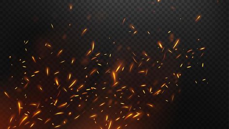 Fire flying sparks, isolated and easy to edit. Vector Illustration Fire Sparks Png, Bokeh Png, Fire Sparks, Fire Flies, Fire Png, Graphic Design Inspiration Poster, Allu Arjun Hairstyle, Inspiration Poster, Green Background Video