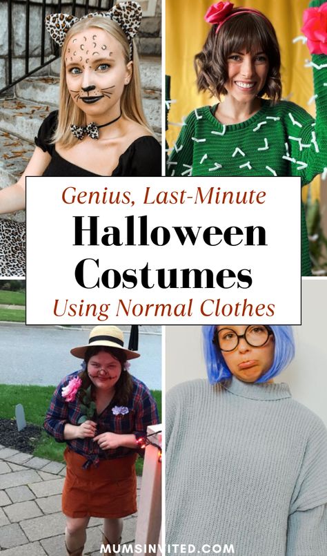 Need a very last-minute Halloween costume for 2024? These easy & clever ideas are perfect for everyone—women, men, kids, teens, & even college students. Whether you're dressing up solo, as a couple, or in a group of two, three, four, or five people, these DIY costumes are quick, simple, & unique. Find cute options on Amazon or put together something fun yourself. Perfect for anyone who needs a super easy & aesthetic costume in no time, including clever group & couple ideas! Lazy Costumes For Women, Classic Female Halloween Costumes, Art Teacher Halloween Costume Ideas, Easy Comfortable Halloween Costumes, Simple Mom Halloween Costumes, Easy Funny Costumes For Women, Last Minute Teacher Costumes, Super Easy Last Minute Halloween Costume, Hot Mess Mom Costume