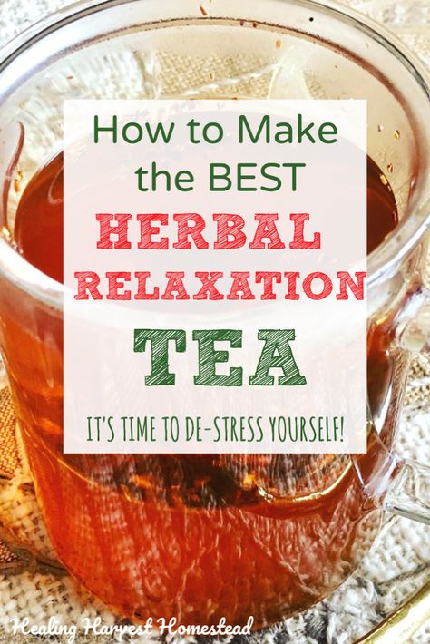 Raise your hand if you are a little stressed out? Yep! Me too. This is an ultimate herbal tea to help you relax. It’s a great alternative if regular chamomile tea is not working for you anymore or if you need something a bit stronger. At the same time, it�’s not a heavy duty sleep aid, either. It’s the perfect tea to drink when you are getting ready to chill out for the evening after you get home from work. #tea #relax #help #forstress #sleep #sleepaid #herbal #remedy #healingharvesthomestead Drinks Chocolate, Tea Afternoon, Tea Blends Recipes, Home Remedies For Warts, Drinks Tea, Tea History, Tea Bread, Tea Drinks, Herbal Teas Recipes