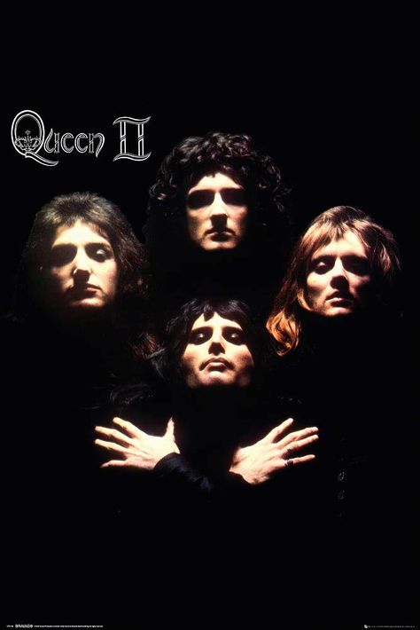 Queen Album Covers, Led Zeppelin I, Queen Albums, Queen Ii, Rock Queen, Iconic Poster, Queen Poster, A Night At The Opera, Band Poster