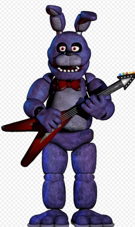 Bonnie Fnaf Reference, Og Bonnie Fnaf, Og Fnaf Characters, Fnaf Bonnie Guitar, Fnaf Bonnie Drawing, Bonnie Drawing Fnaf, Fnaf Movie Bonnie, All Fnaf Animatronics, Fnaf Cosplay Bonnie