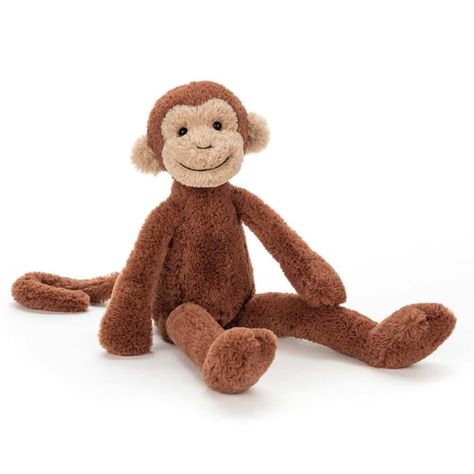 Jellycat Medium Pitterpat Monkey - - JellyCat - Yellow Octopus Jellycat Toys, Jellycat Bunny, Toy Monkey, Teddy Bear Clothes, Monkey Stuffed Animal, Monkey Plush, Watch Cartoons, Cute Monkey, Little Monkeys