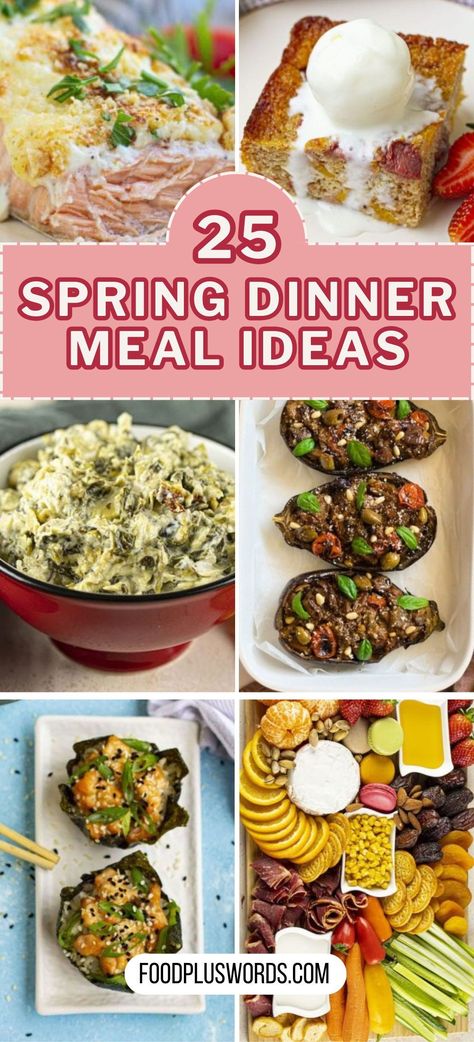 Check out 25 fresh spring meal recipes perfect for dinners, focusing on healthy and gluten-free options. Whip up easy family-friendly dishes, including low-carb and vegan alternatives. These simple recipes are ideal for both a crowd and dairy-free preferences. Make your meals a breeze this spring. Enjoy cooking! Spring Form Pan Recipes Dinners, Spring Mix Salad Ideas, Easy Spring Mix Salad Recipes, Mix Spring Salad Recipes, Spring Salads For Parties Easter Brunch, Grilled Beets, Pistachio Crusted Salmon, Vegetable Risotto, Veggie Spring Rolls