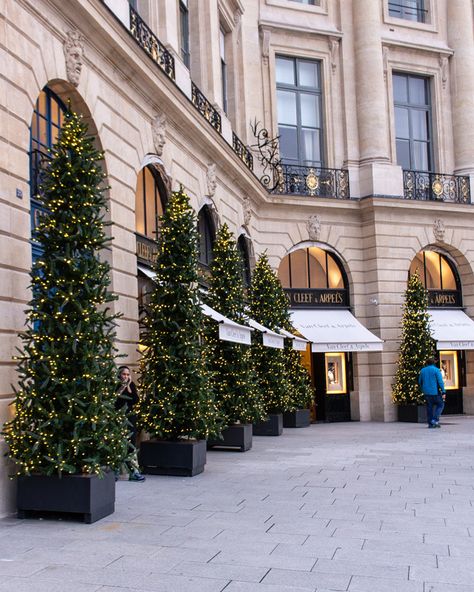 Place Vendome- paris decorated for Christmas- MY FRENCH COUNTRY HOME Christmas Lights Aesthetic, Lights Aesthetic, My French Country Home, French Country Home, French Christmas, Place Vendome, Winter Cabin, Christmas Inspo, Patio Interior