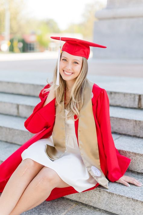 Nc State Graduation Pictures, Ut Graduation Pictures, College Announcements, Photography Branding Design, College Grad Pictures, Cap And Gown Photos, Graduation Shoot, Nc State University, Grad Pictures