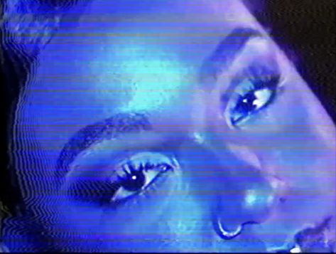 Vhs Camcorder Aesthetic, Liquid Dnb Aesthetic, Blue Vhs Aesthetic, 2000s Music Video Aesthetic, Vhs Music Video, Retro Music Video, Vhs Aesthetic Pictures, Crt Aesthetic, Music Video Inspiration