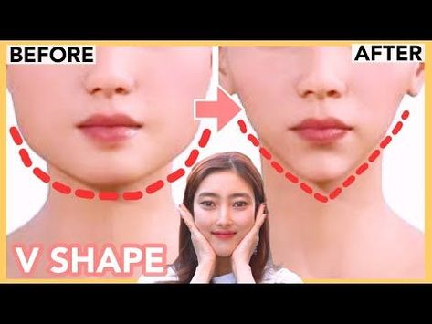 V- Shaped Face Exercise! | Slim Down Your Face | Get Smaller Face Slim Down Your Face, Face Fat Loss, V Shape Face, Chin Exercises, Shape Face, Face Fat, Face Yoga Facial Exercises, Face Tips, Slimmer Face