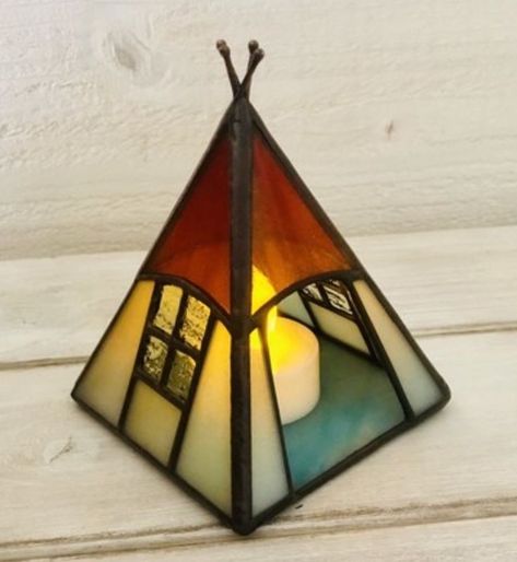 Stained Glass Candle, Stained Glass Candle Holders, Stained Glass Candles, Stained Glass Lamp, Stained Glass Studio, Stained Glass Patterns Free, Stained Glass Light, Stained Glass Decor, Stained Glass Ornaments