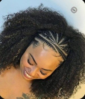 Stylish crochet braids hairstyles to consider this season. - Stylish Naija Braided Cornrow With Weave, Cornrow With Curly Weave, Half Fulani Braids Half Curly, Fulani Braids With Body Wave, Cornrows And Curly Weave, Half Cornrow Styles, Corn Row Braids Half Up Half Down, Zig Zag Cornrows Braids With Curls, Half Cornrows Half Curly Natural Hair