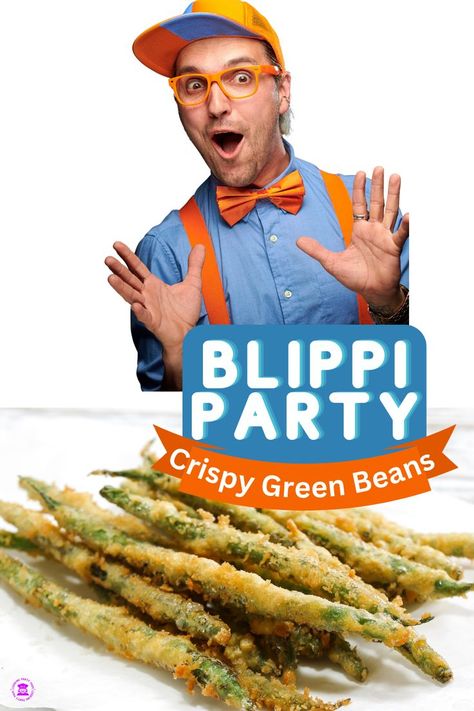 blippi party food ideas Blippi Party Food, Vegetable For Kids, Homeschool Cooking, Blippi Party, Crispy Green Beans, Cooking Party, Kids Vegetables, Party Food Ideas, Cooking Class