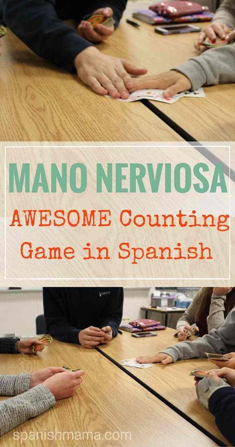 Learn the numbers in Spanish with Mano Nerviosa Numbers In Spanish, Rote Counting, Spanish Numbers, Kat Diy, Spanish Games, Homeschool Spanish, Spanish Basics, Middle School Spanish, Spanish Lesson Plans