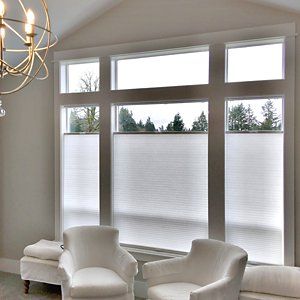 Cellular Shades | Custom Honeycomb Shades | Pleated Shades | Stoneside Picture Window Treatments, Hypebeast Apartment, Large Window Treatments, Honeycomb Shades, House Redesign, Window Treatments Living Room, Dining Room Cozy, Window Covering, Cellular Shades