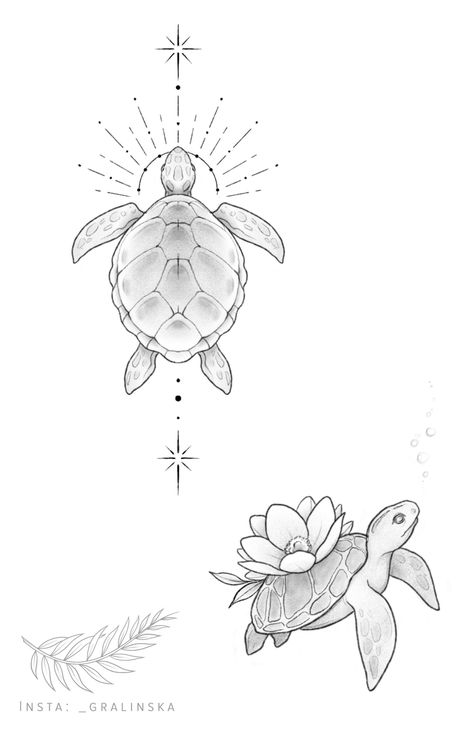 Palm Tree Turtle Tattoo, Turtle Sun Tattoo, Tattoo Ideas Sea Turtle, Ocean Animals Tattoo, Oceans Tattoo, Kauai Tattoo, Cute Turtle Tattoo, Tattoo Turtle, Sea Turtle Drawing