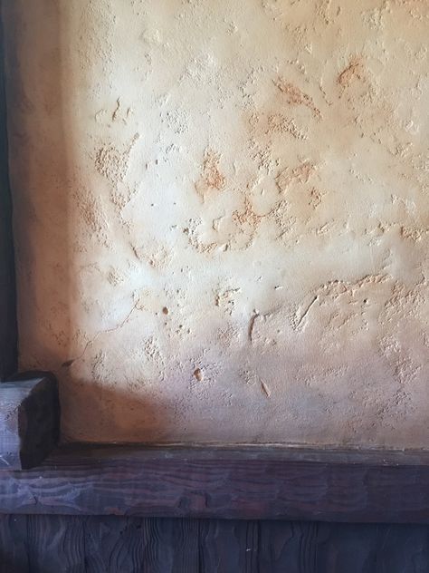 plaster and rough-hewn wood Distressed Plaster Walls, Wood Feature Wall, Rough Hewn Wood, Japanese Village, Wood Logs, Plaster Walls, Carriage House, Pretty House, Wood Paneling