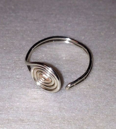 Silver Wire Rings Handmade, Home Made Wire Rings, Silver Wire Rings Diy, Chunky Wire Rings, Thick Wire Rings, Handmade Jewelry Rings, Simple Wire Ring, Mens Wire Rings, Wire Rings For Men